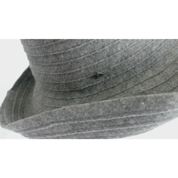 LIZ CLAIBORNE Packable Wool Hat Gray NWT New Y2K Bucket One Size - Picture 3 of 9